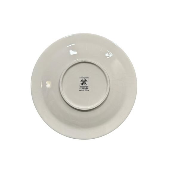 MWW Market Salad Dessert Plates Santa Reindeer Wreath Set of 2 - Picture 4 of 4